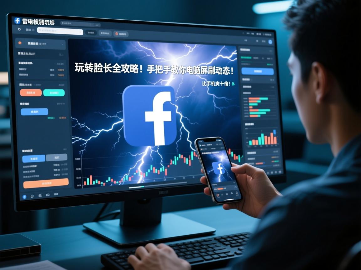 雷电模拟器玩转脸书全攻略!手把手教你电脑大屏刷动态,网友实测,比手机爽十倍!