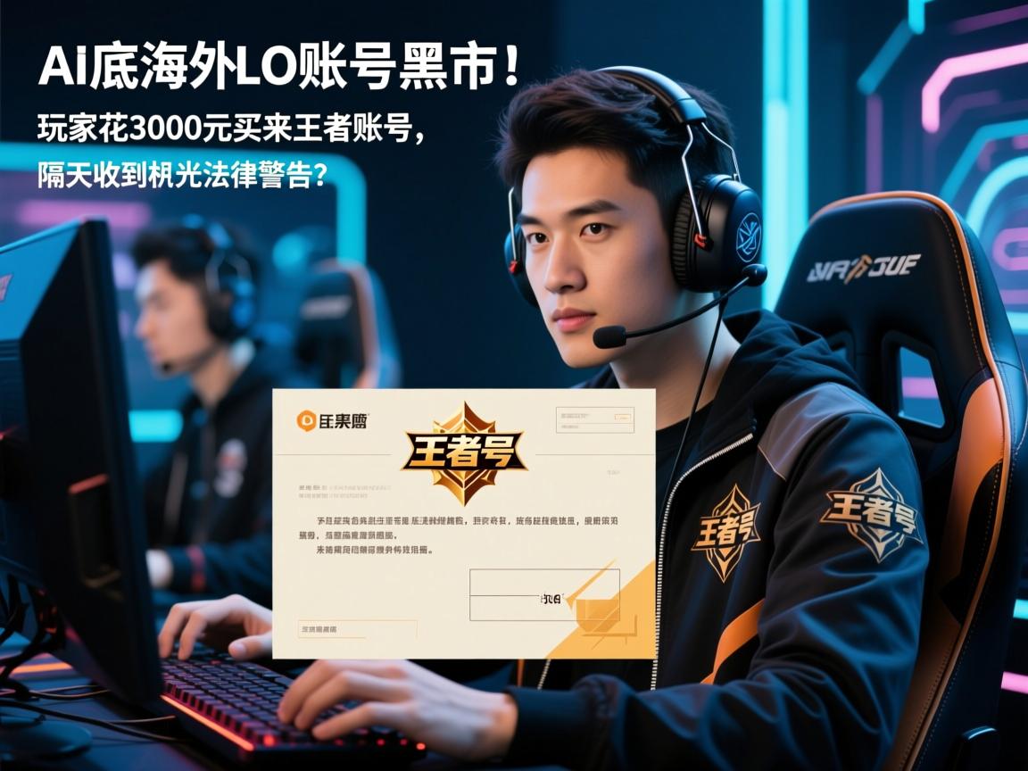 AI起底海外LOL账号黑市!玩家花3000元买来王者账号,隔天收到拳头法律警告函?
