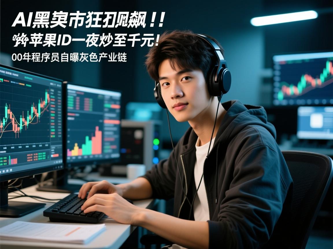 AI黑市狂飙!海外苹果ID一夜炒至千元,00后程序员自曝灰色产业链