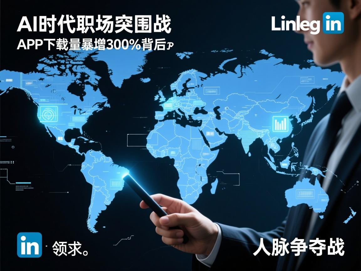 AI时代职场突围战,领英APP下载量暴增300%背后的全球人脉争夺战