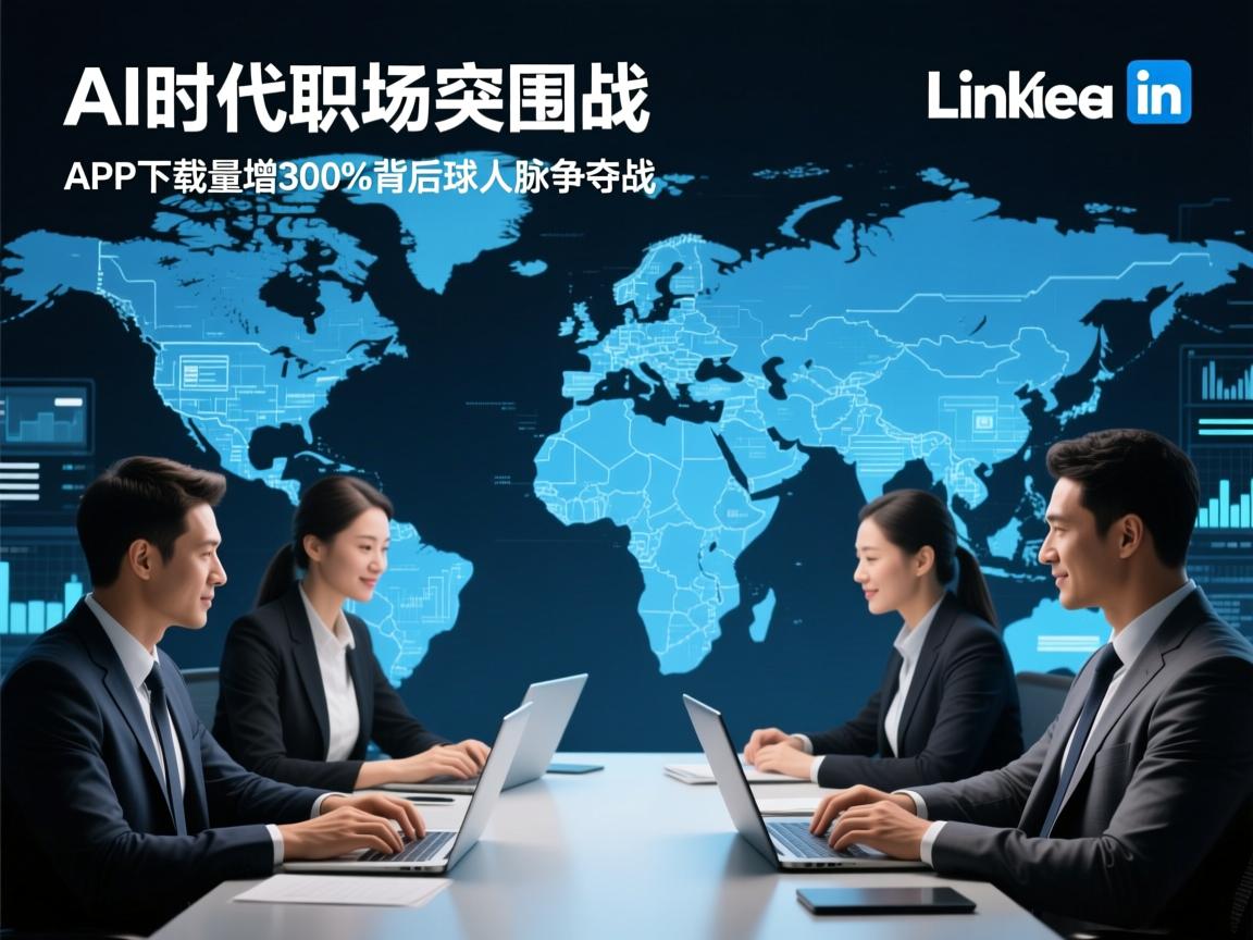 AI时代职场突围战,领英APP下载量暴增300%背后的全球人脉争夺战
