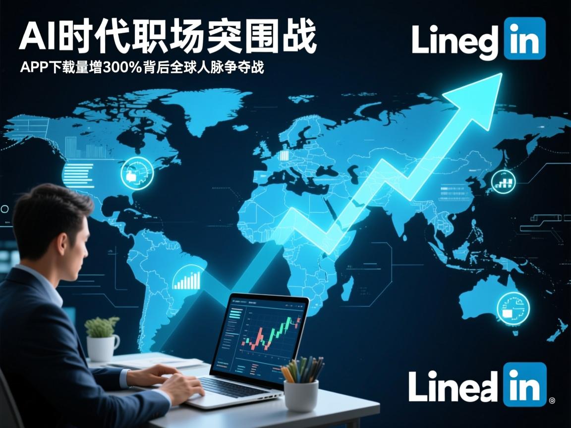 AI时代职场突围战,领英APP下载量暴增300%背后的全球人脉争夺战