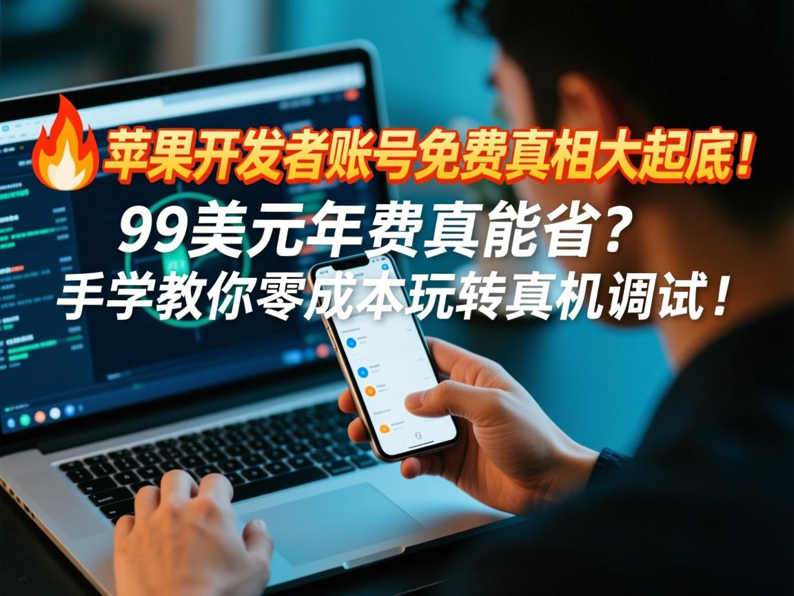 🔥苹果开发者账号免费真相大起底!99美元年费真能省?手把手教你零成本玩转真机调试!