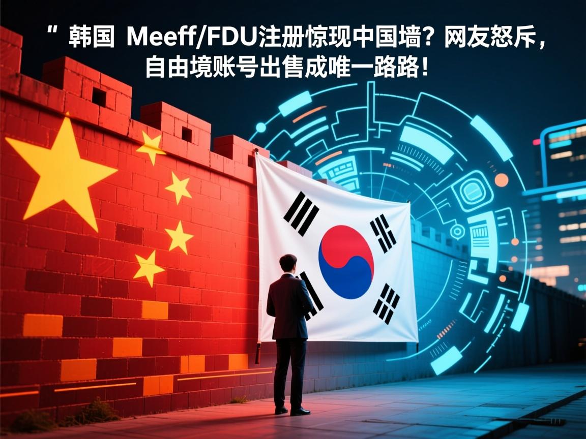 韩国Meeff/FDU注册惊现中国墙?网友怒斥,自由境账号出售成唯一出路!