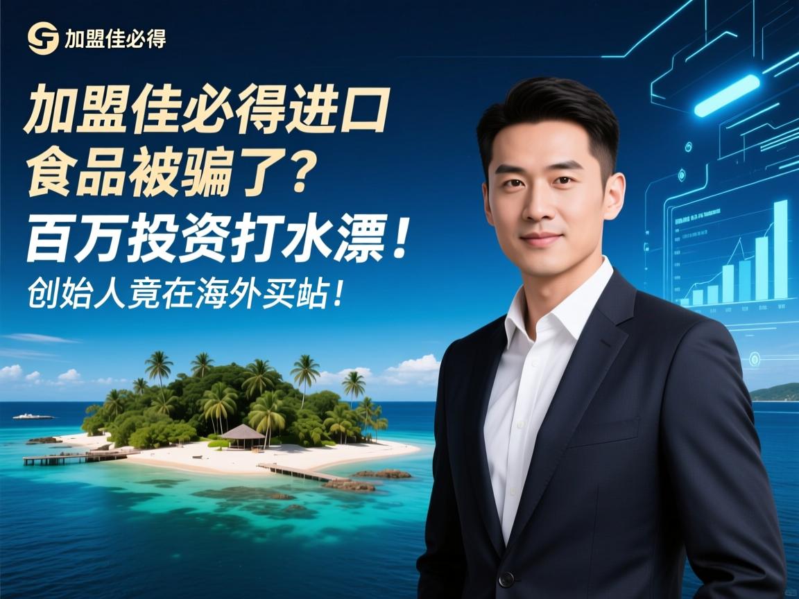 加盟佳必得进口食品被骗了?百万投资打水漂,创始人竟在海外买岛!