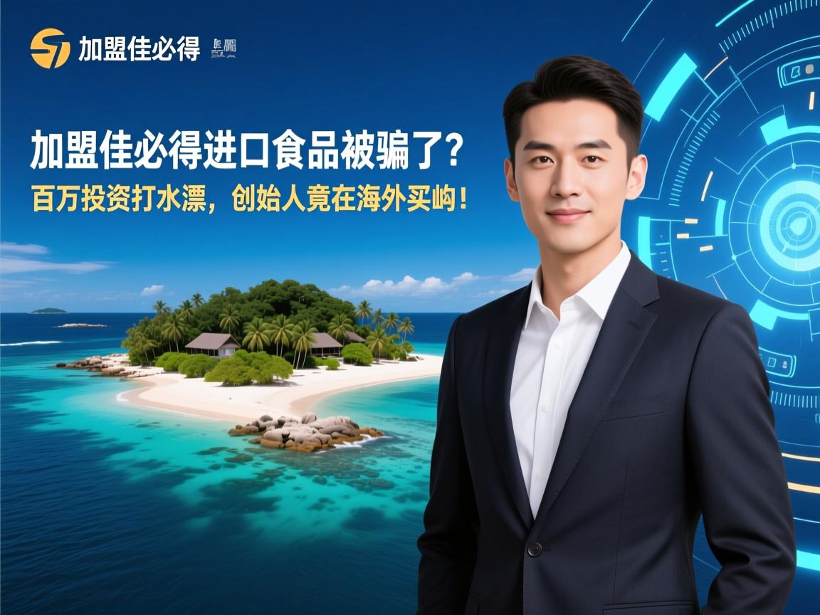 加盟佳必得进口食品被骗了?百万投资打水漂,创始人竟在海外买岛!