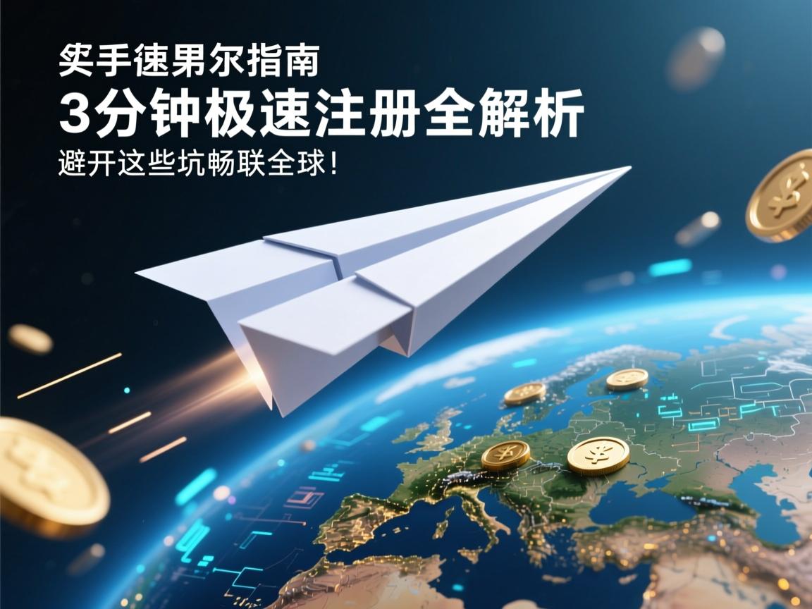 纸飞机腾飞指南,3分钟极速注册全解析,避开这些坑畅联全球!