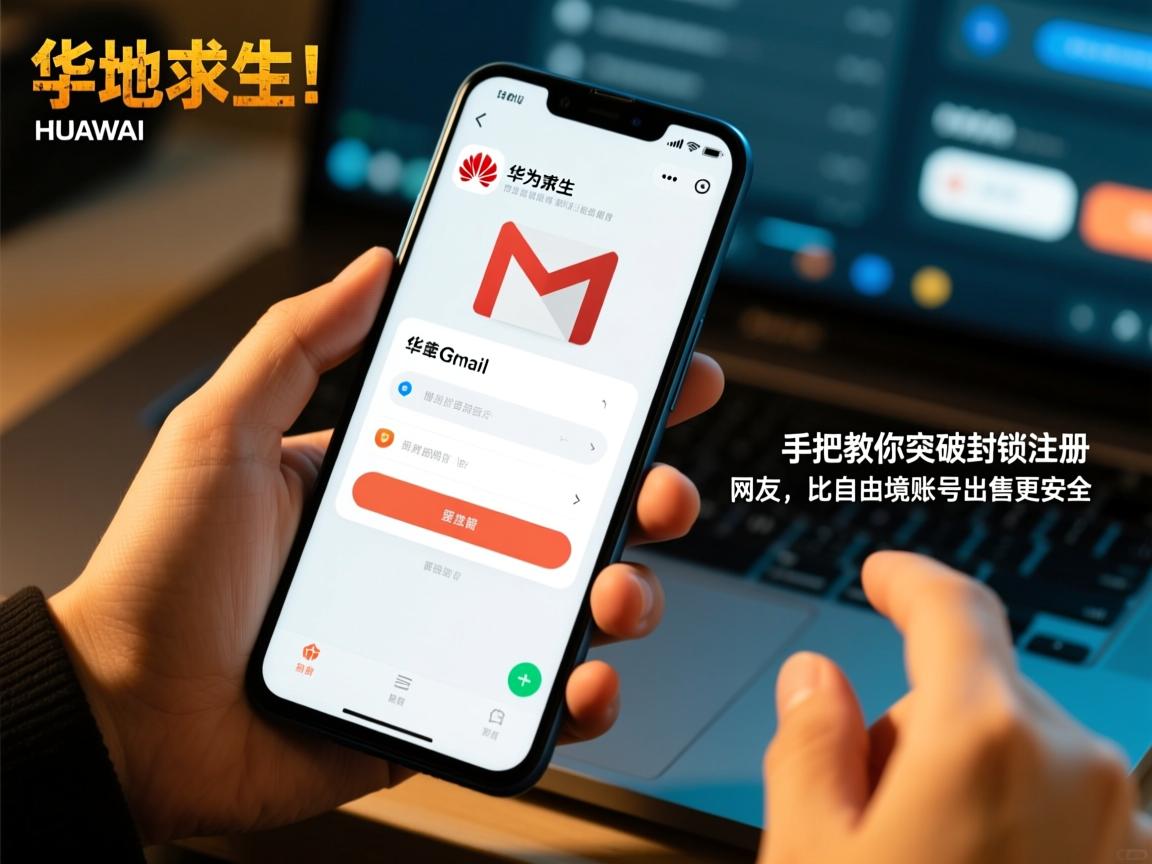 华为手机绝地求生!手把手教你突破封锁注册Gmail,网友,比自由境账号出售更安全