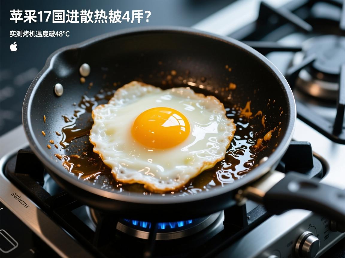 苹果17国行散热翻车?实测烤机温度破48℃网友怒斥,煎蛋神器!