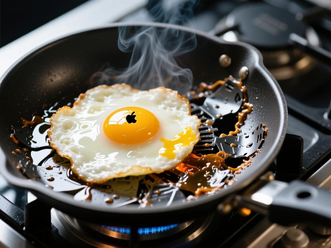 苹果17国行散热翻车?实测烤机温度破48℃网友怒斥,煎蛋神器!