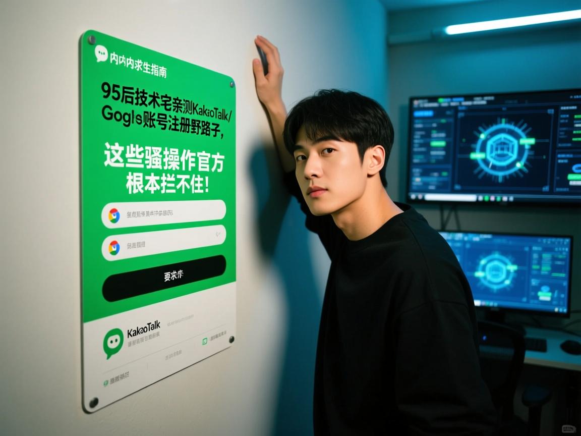 墙内求生指南,95后技术宅亲测KakaoTalk/谷歌账号注册野路子,这些骚操作官方根本拦不住!