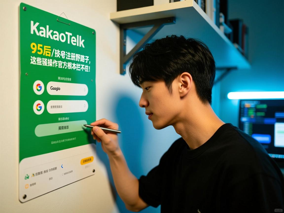 墙内求生指南,95后技术宅亲测KakaoTalk/谷歌账号注册野路子,这些骚操作官方根本拦不住!