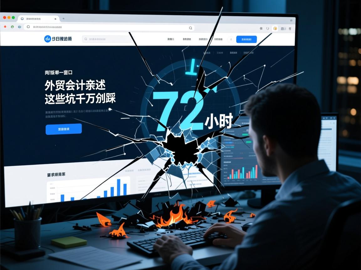 网页版单一窗口深夜崩溃!外贸会计亲述死亡72小时,这些坑千万别踩