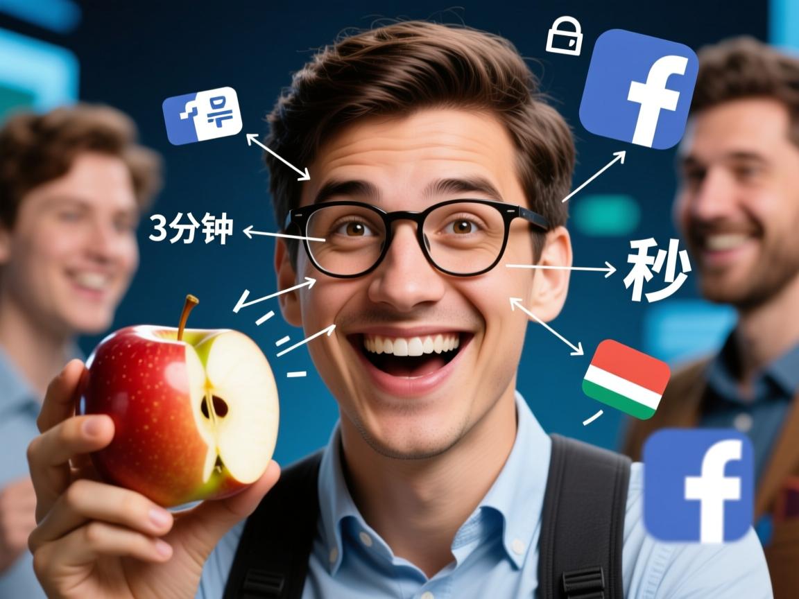 苹果游客秒变脸书达人!3分钟破解关联难题,第4步让老外直呼神奇