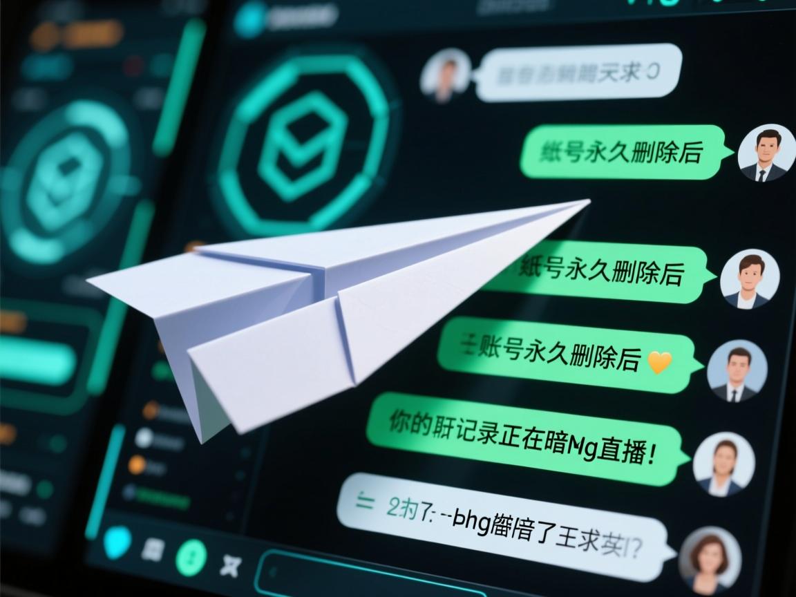 纸飞机账号永久删除后,你的聊天记录正在暗网直播!