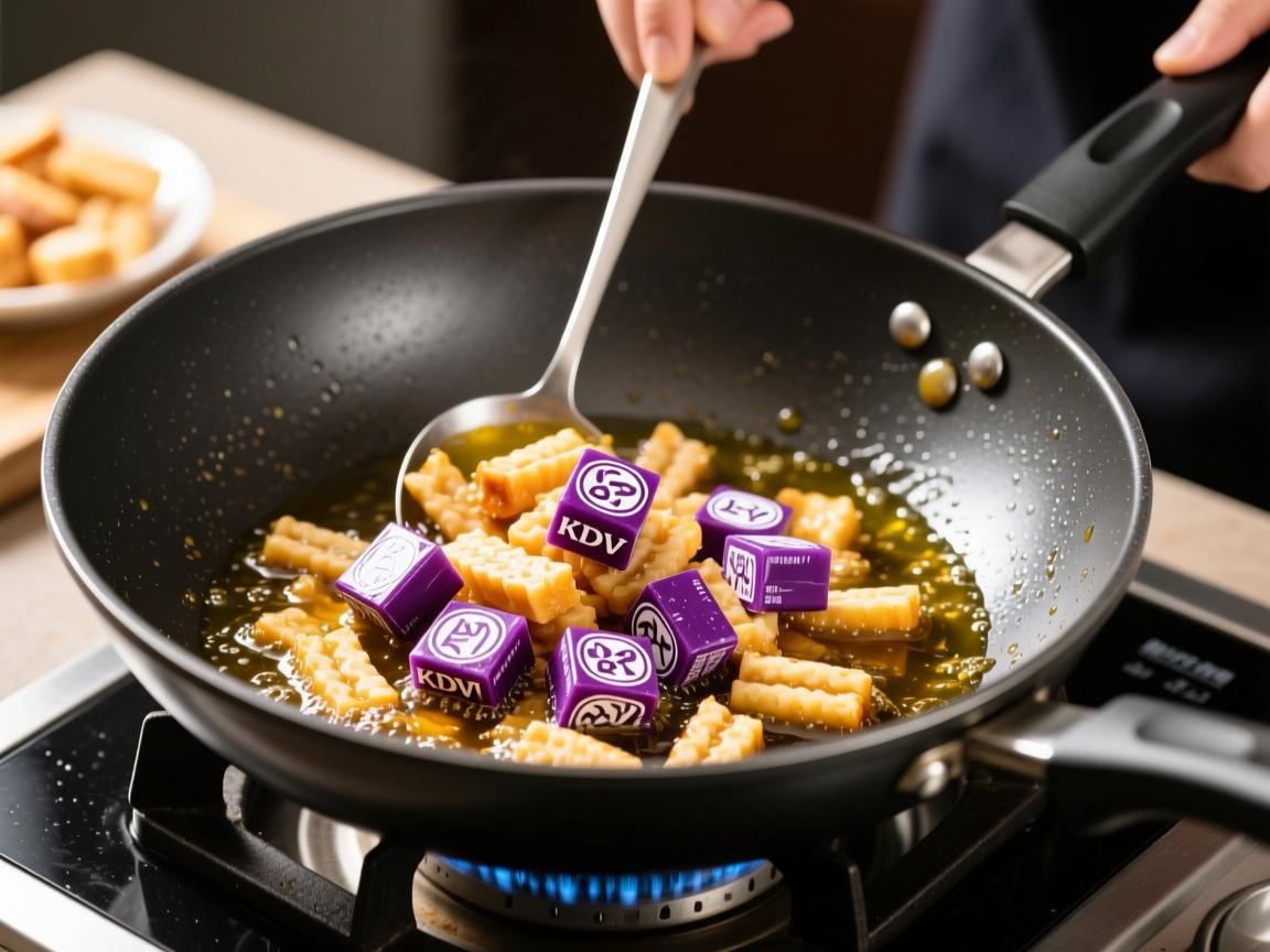 KDV进口食品可以炒着吃吗?俄罗斯紫皮糖下油锅实测,颠覆你的零食观!