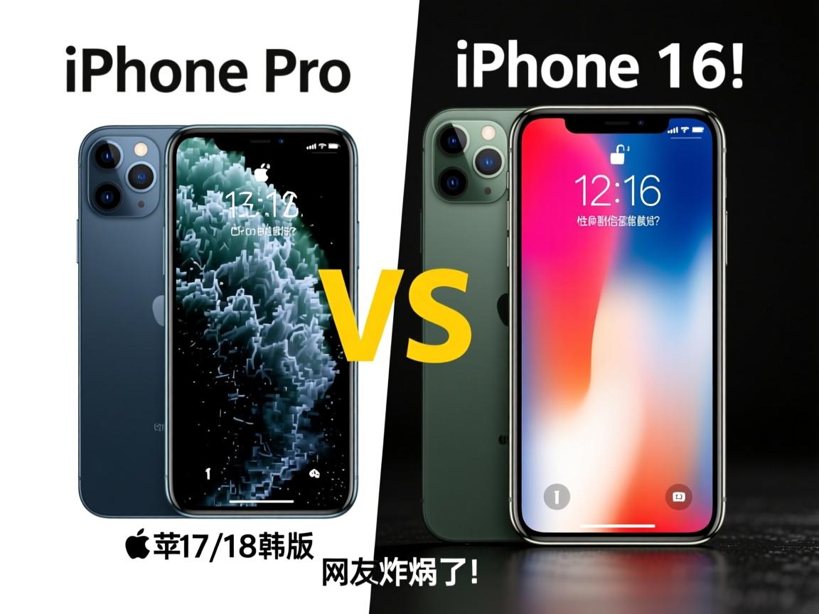 iPhone 17 Pro韩版 vs iPhone 16,苹果17/18款Pro深度横评,性能翻倍还是智商税?网友炸锅了!