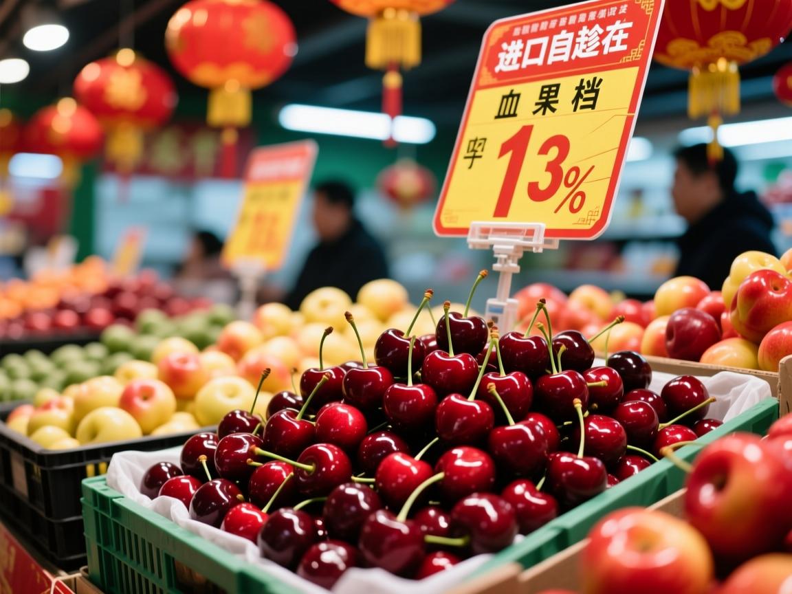 进口车厘子价格腰斩!果商血拼春节档,网友,实现车厘子自由就趁现在