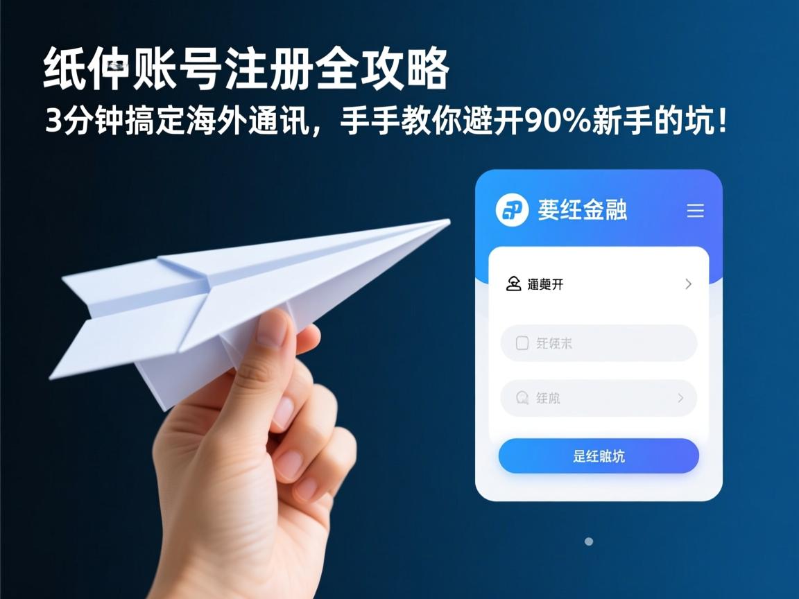 纸飞机账号注册全攻略,3分钟搞定海外通讯,手把手教你避开90%新手的坑!