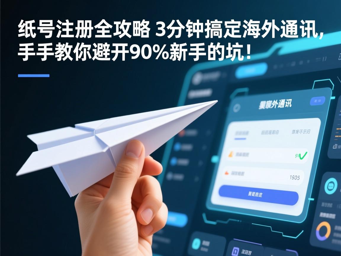 纸飞机账号注册全攻略,3分钟搞定海外通讯,手把手教你避开90%新手的坑!