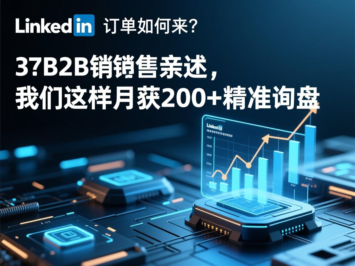 LinkedIn订单如何来？3个B2B销售亲述，我们这样月获200+精准询盘