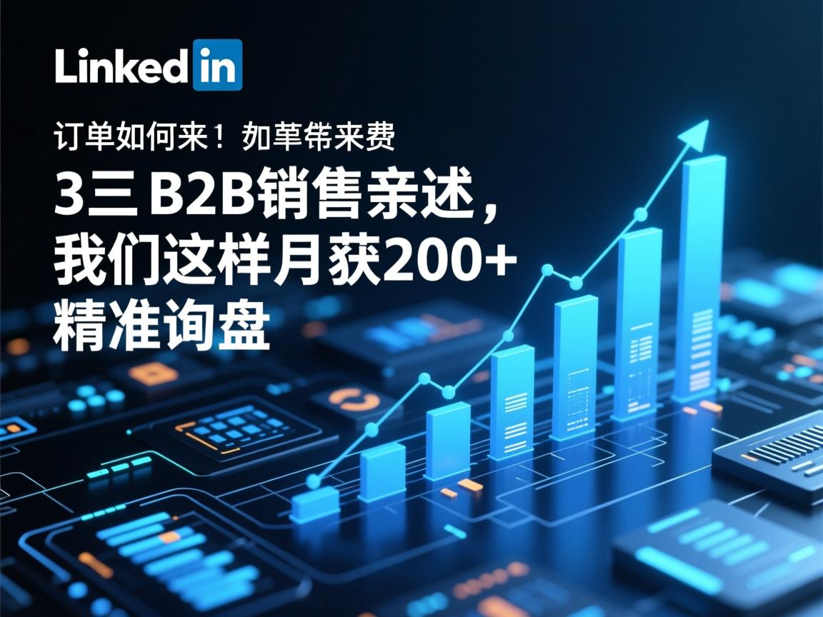 LinkedIn订单如何来?3个B2B销售亲述,我们这样月获200+精准询盘