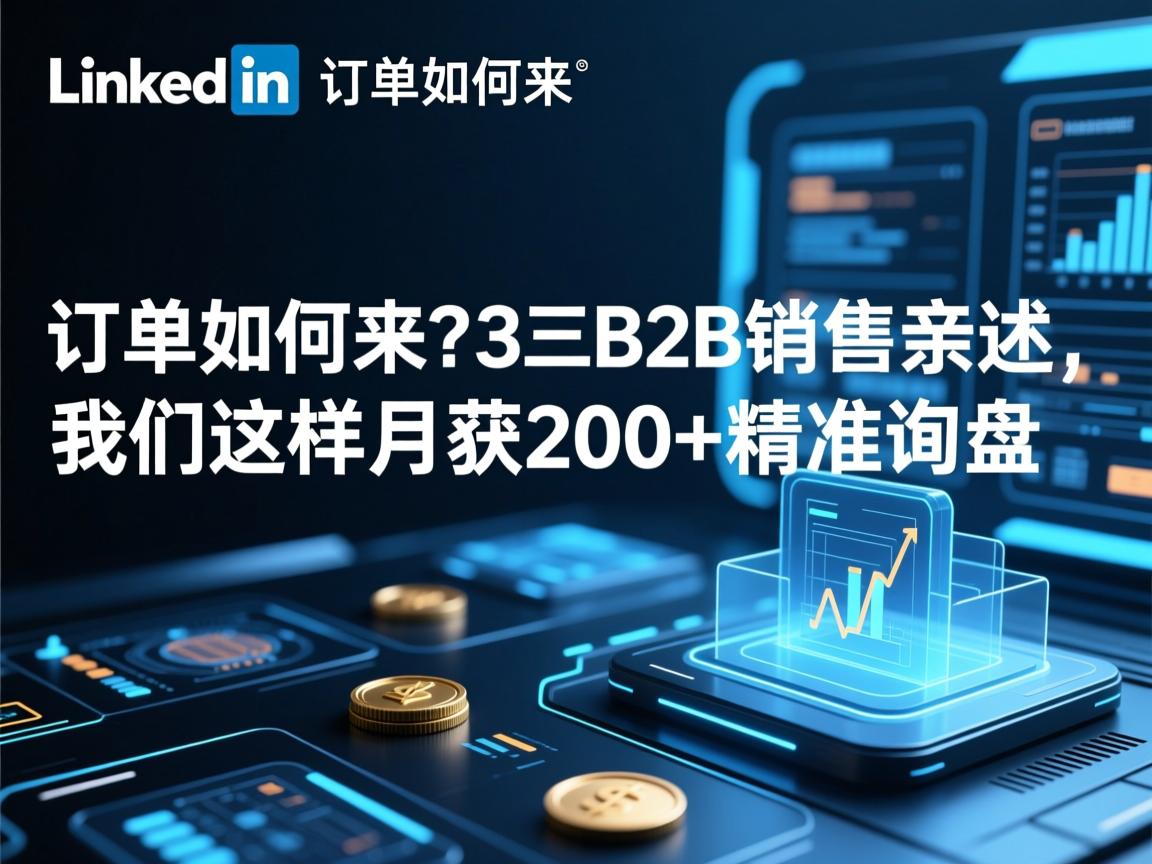 LinkedIn订单如何来?3个B2B销售亲述,我们这样月获200+精准询盘