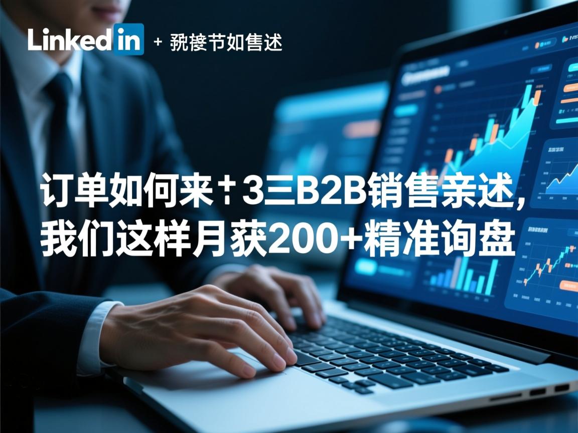 LinkedIn订单如何来?3个B2B销售亲述,我们这样月获200+精准询盘