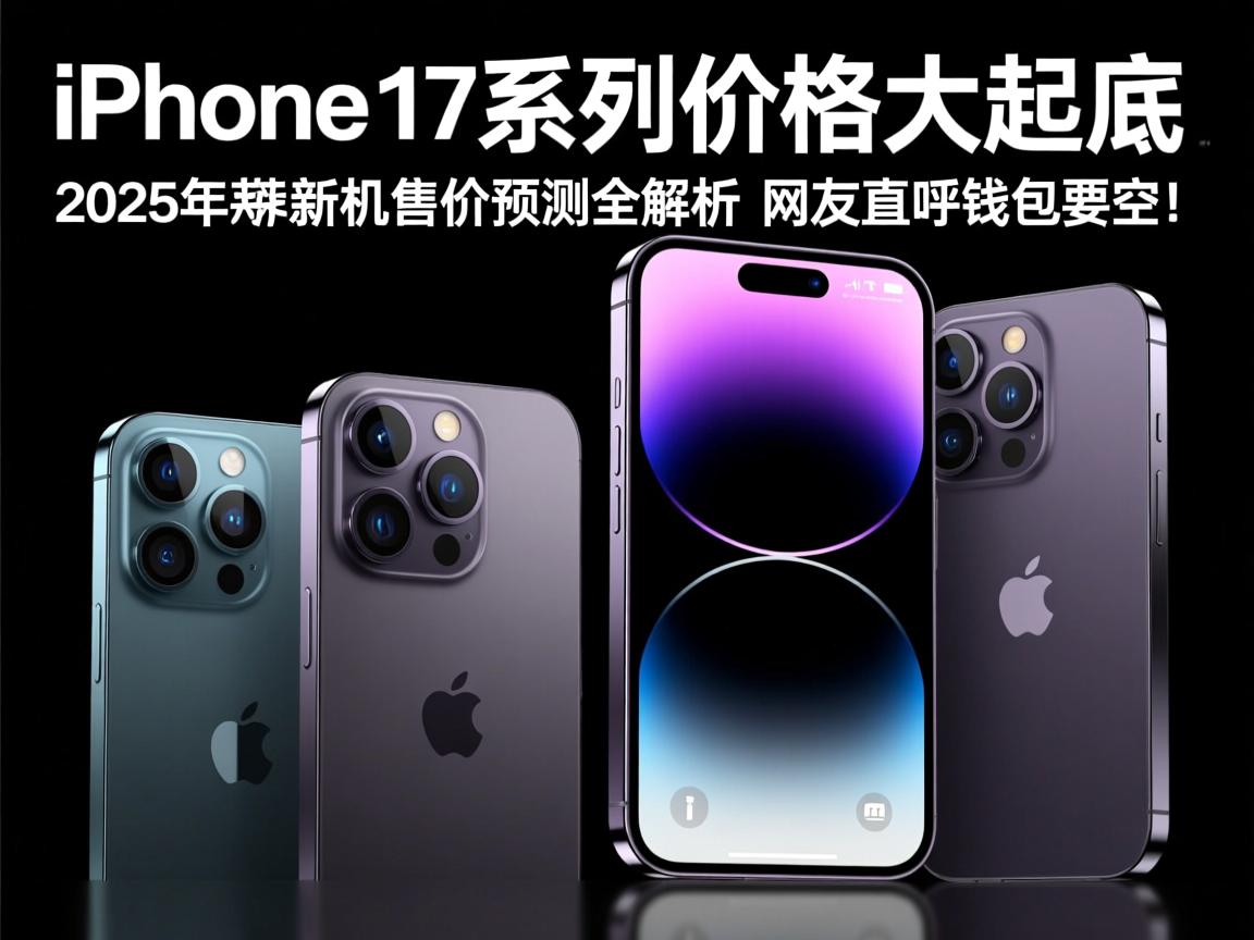 iPhone 17系列价格大起底,2025年苹果新机售价预测全解析,网友直呼钱包要空!