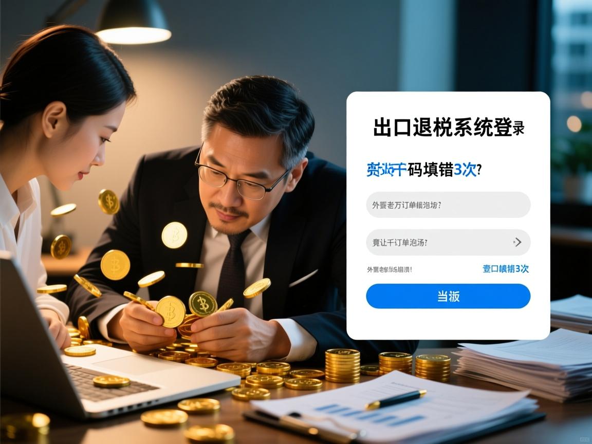 出口退税系统登录密码填错3次,竟让千万订单泡汤?外贸老板当场崩溃!