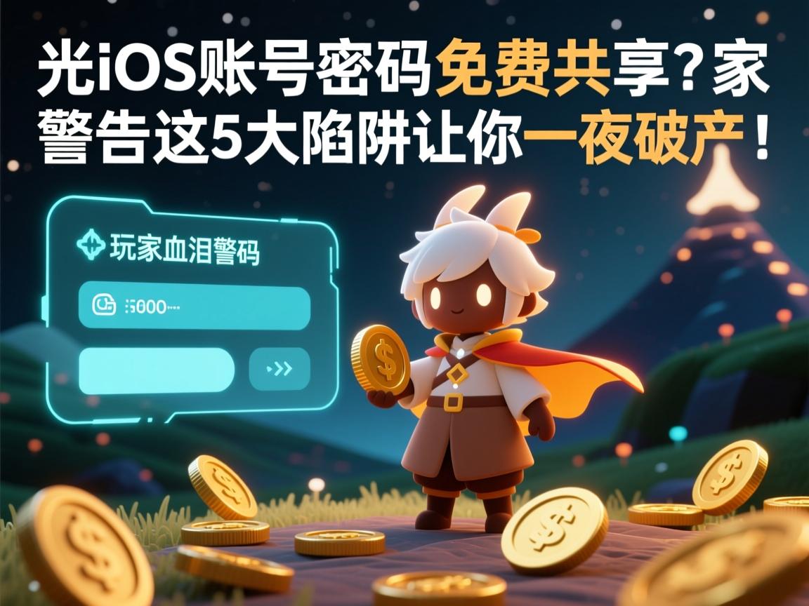 光遇IOS账号密码免费共享?玩家血泪警告,这5大陷阱让你一夜破产!