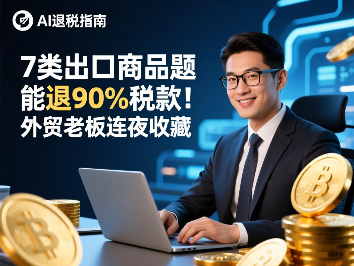 AI退税指南,这7类出口商品竟能退90%税款!外贸老板连夜收藏