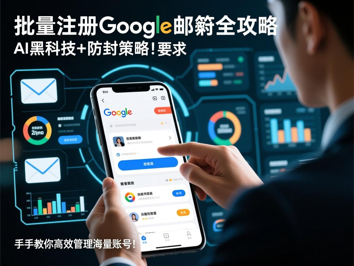 批量注册谷歌邮箱全攻略,AI黑科技+防封策略,手把手教你高效管理海量账号!
