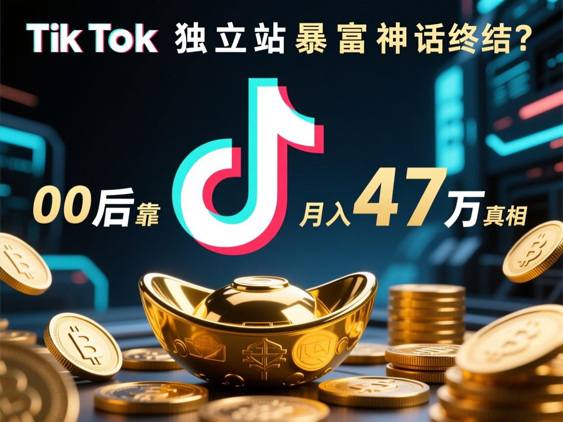 TikTok独立站暴富神话终结?00后靠三无策略月入47万真相