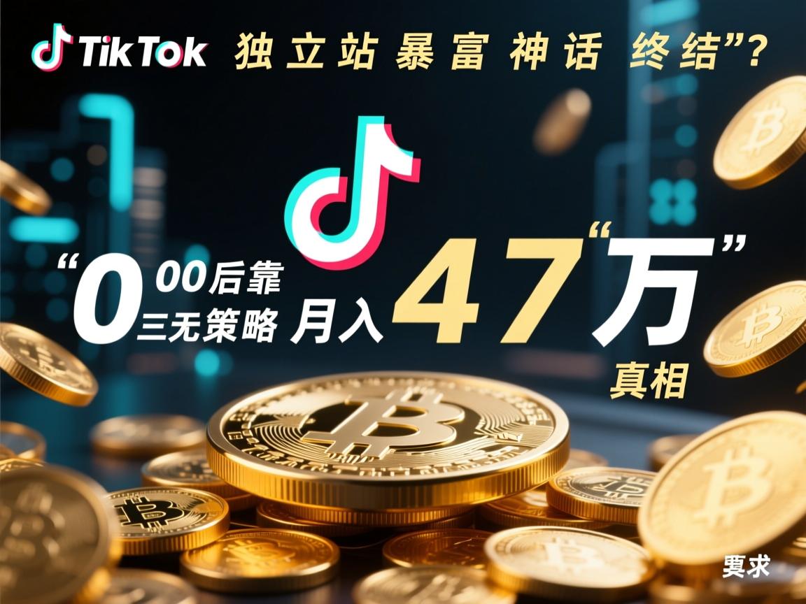 TikTok独立站暴富神话终结?00后靠三无策略月入47万真相