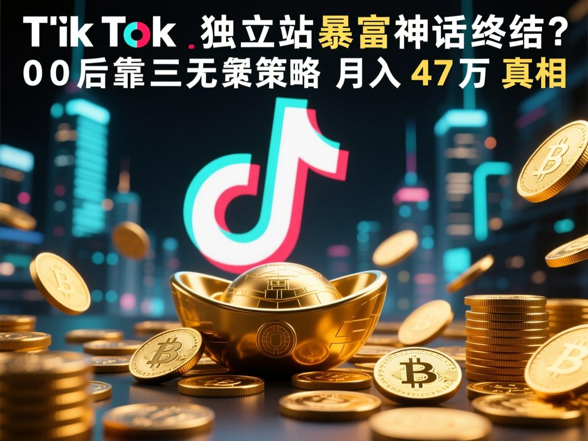 TikTok独立站暴富神话终结?00后靠三无策略月入47万真相