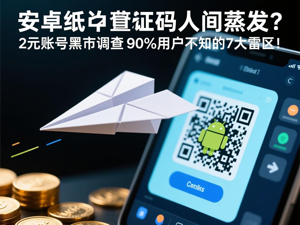 安卓纸飞机验证码人间蒸发？2元账号黑市调查，90%用户不知的7大雷区！