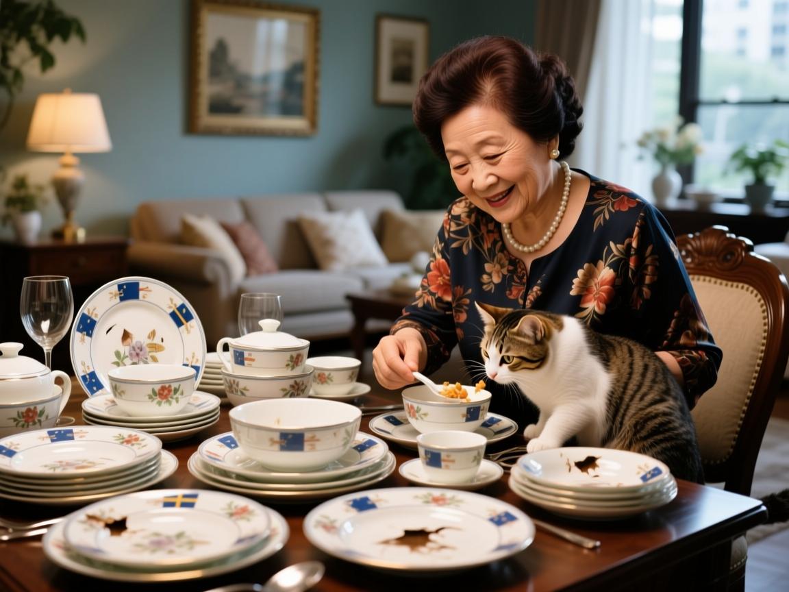 揭秘外贸餐具三件套,欧美家庭疯抢的瑕疵品,中国大妈却用来喂猫?