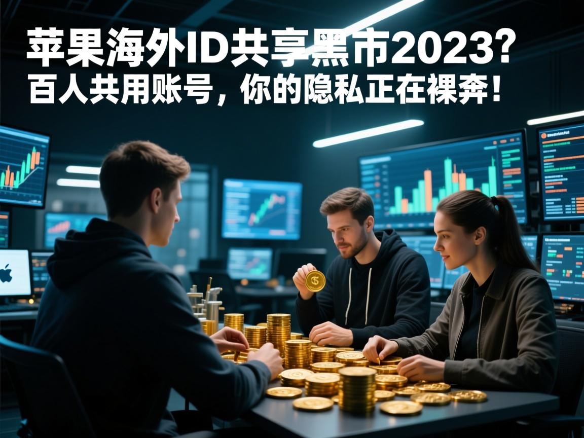 苹果海外ID共享黑市2023，百人共用账号，你的隐私正在裸奔！