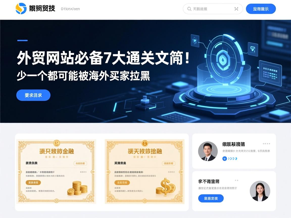 外贸网站必备7大通关文牒！少一个都可能被海外买家拉黑