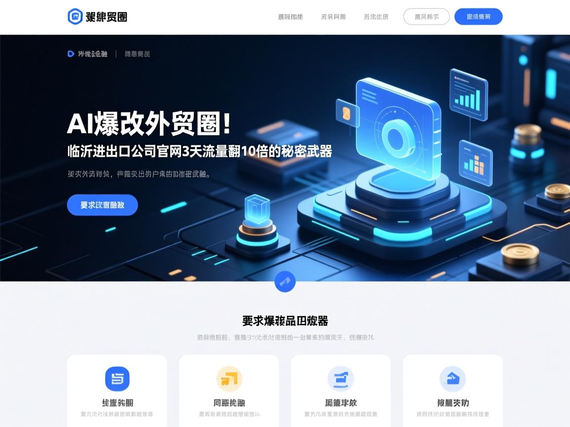 AI爆改外贸圈!临沂进出口公司官网3天流量翻10倍的秘密武器