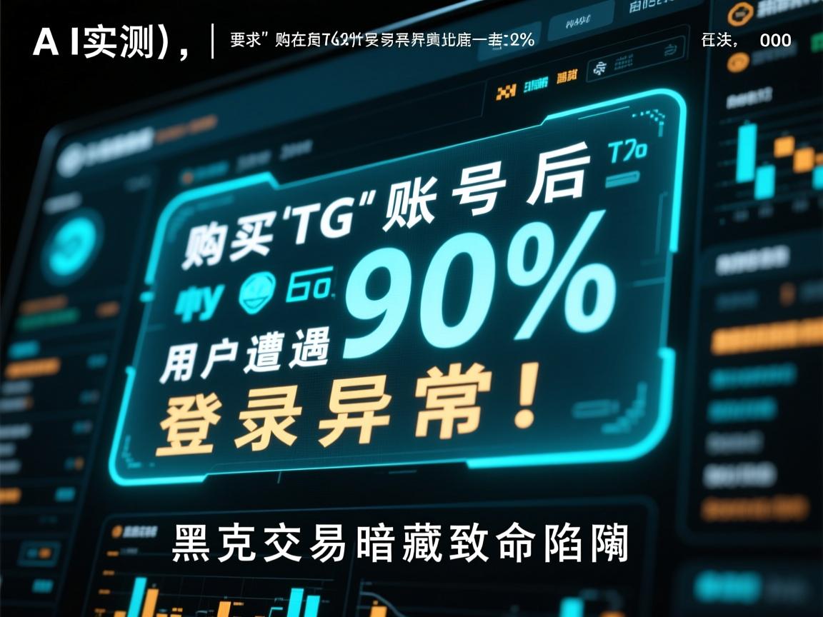AI实测，购买TG账号后90%用户遭遇登录异常！黑市交易暗藏致命陷阱