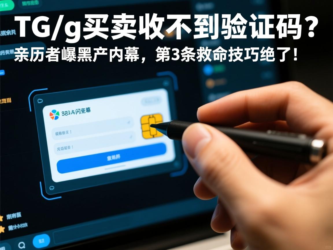 TG/g买卖收不到验证码?亲历者曝黑产内幕,第3条救命技巧绝了!