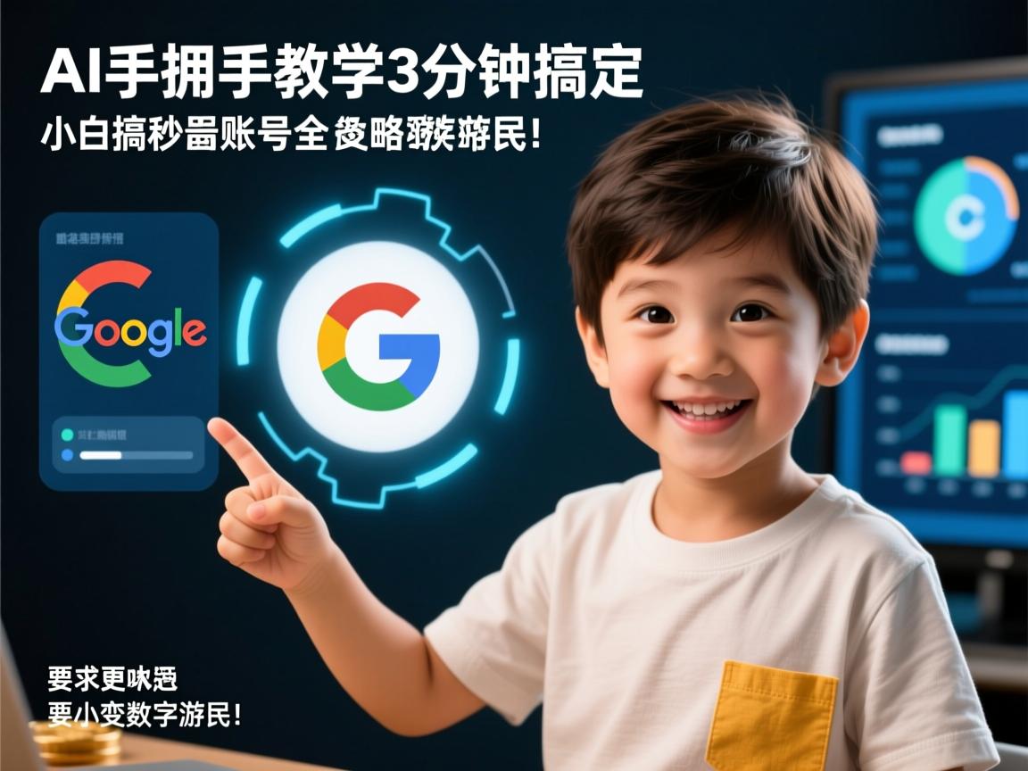 AI手把手教学,3分钟搞定谷歌账号全攻略,小白秒变数字游民!