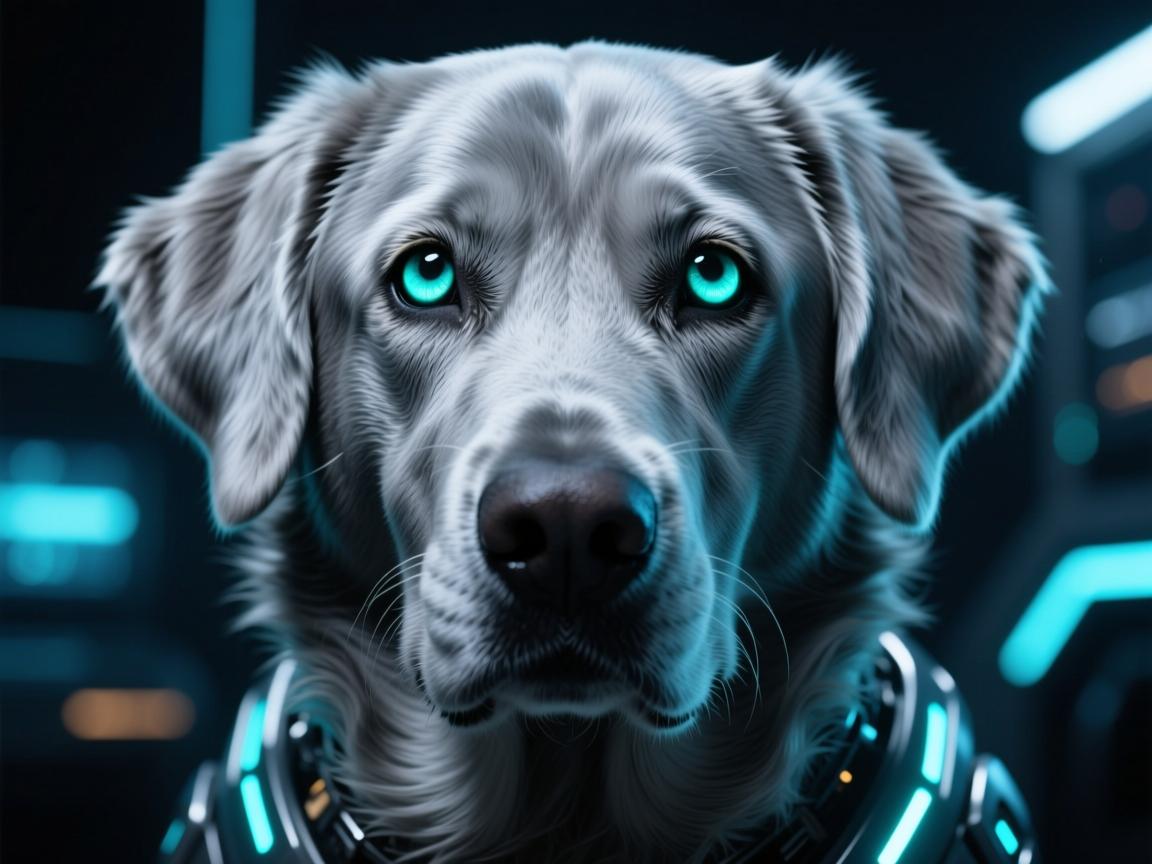 拉布拉多变种75实拍!夜光眼+银灰毛,这真是地球生物?