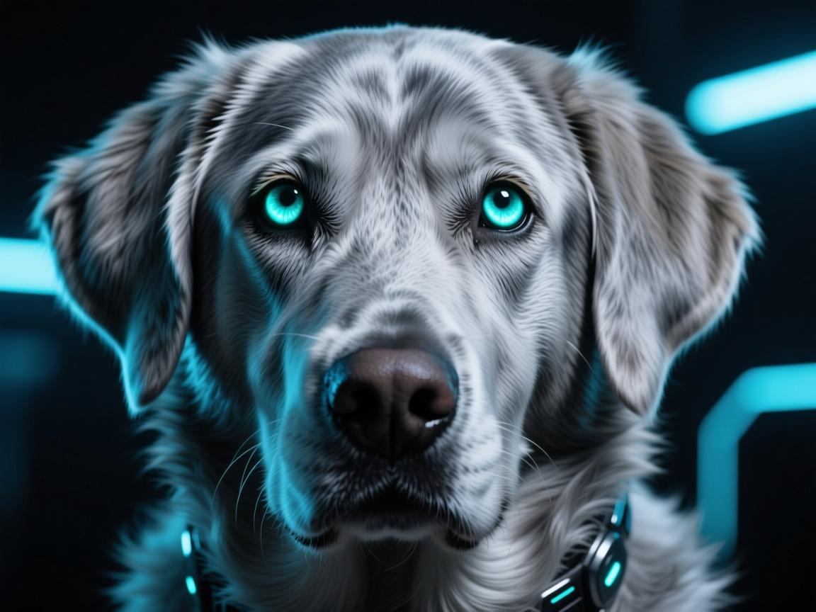 拉布拉多变种75实拍!夜光眼+银灰毛,这真是地球生物?