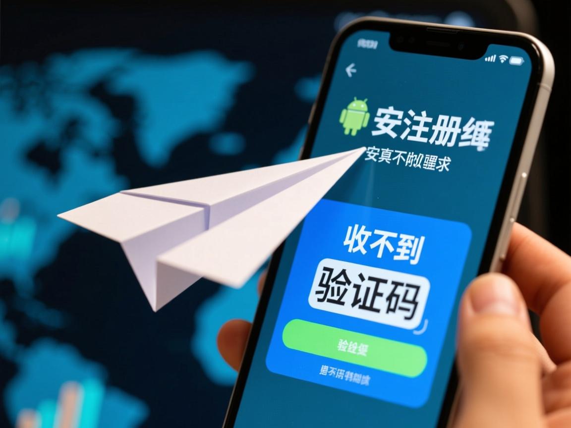 安卓注册纸飞机收不到验证码