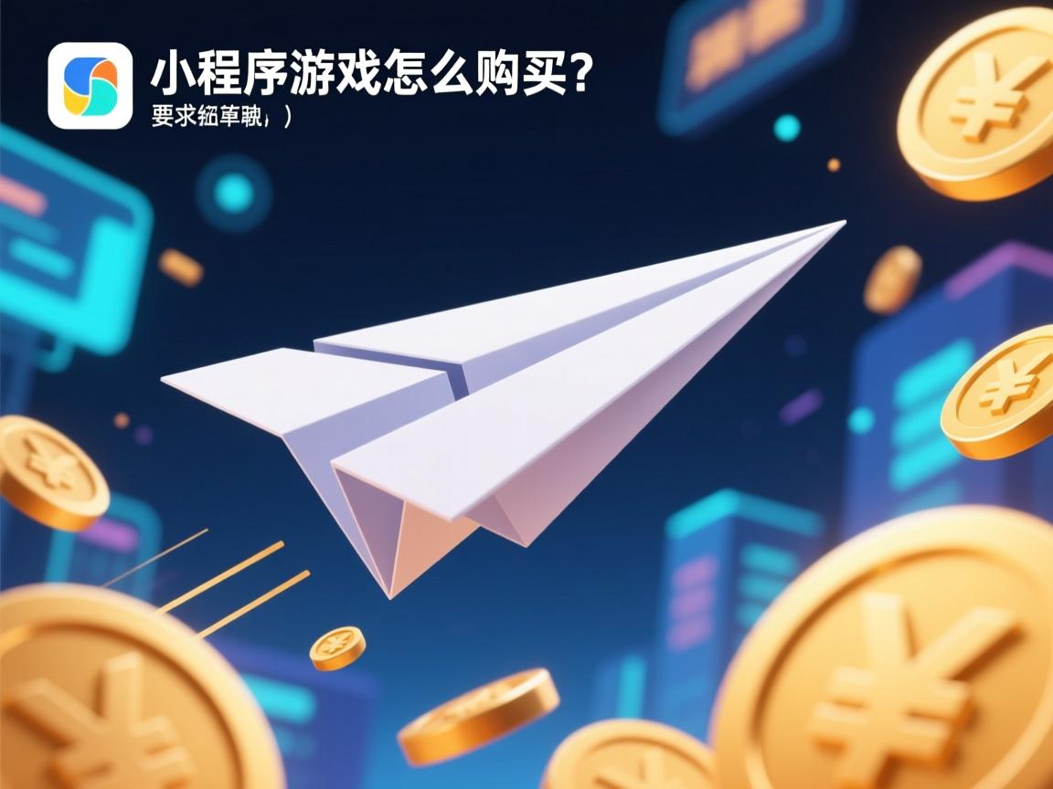 纸飞机小程序游戏怎么购买