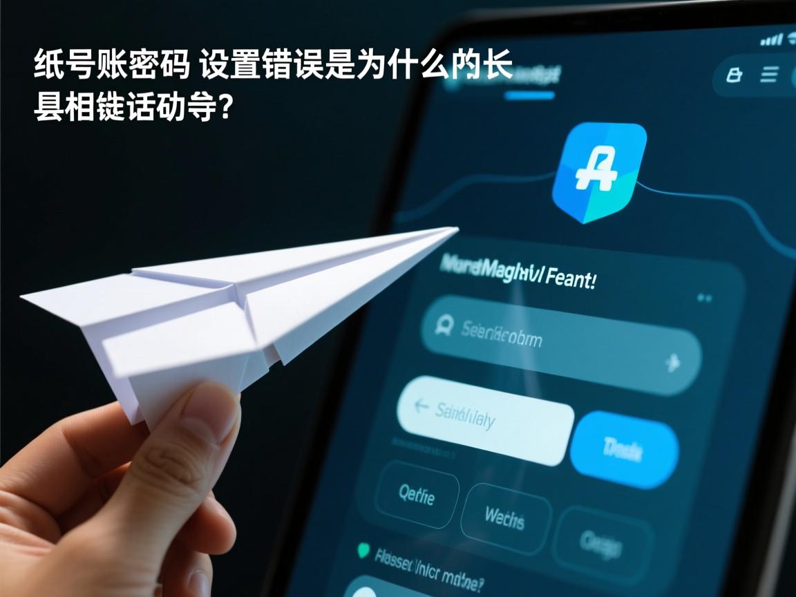纸飞机账号密码设置错误是为什么的相关长尾关键词是那些