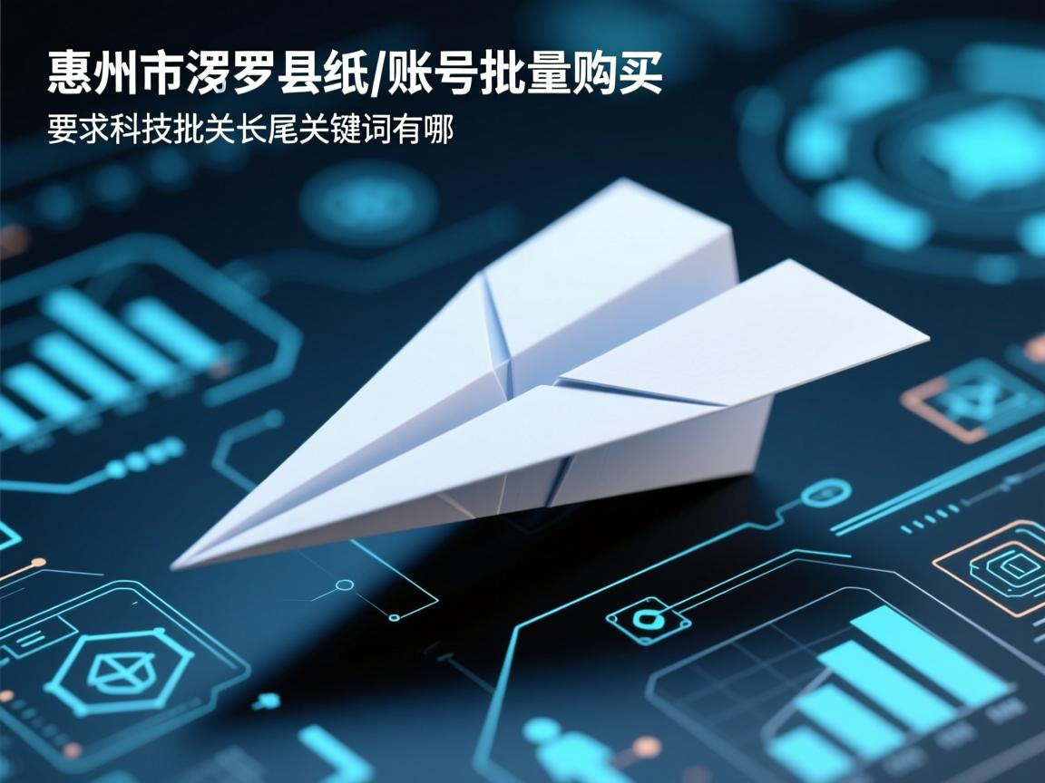 惠州市博罗县纸飞机账号批量购买的相关长尾关键词有哪些